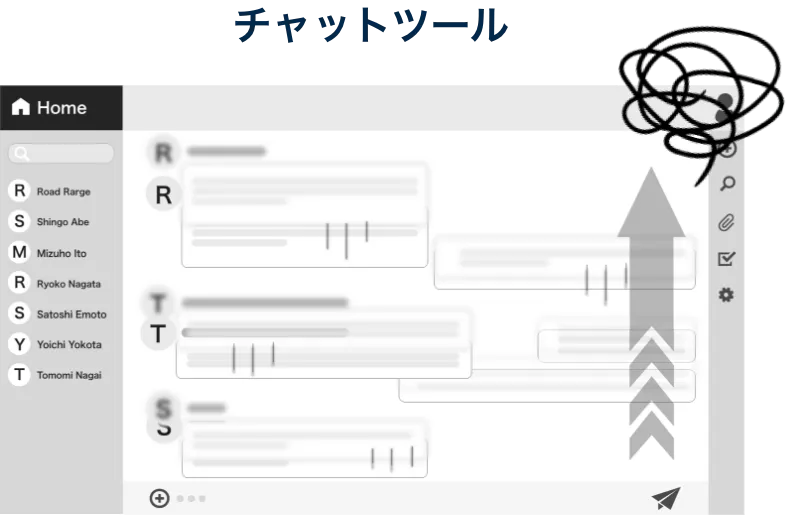 チャットツールのお悩みの画像